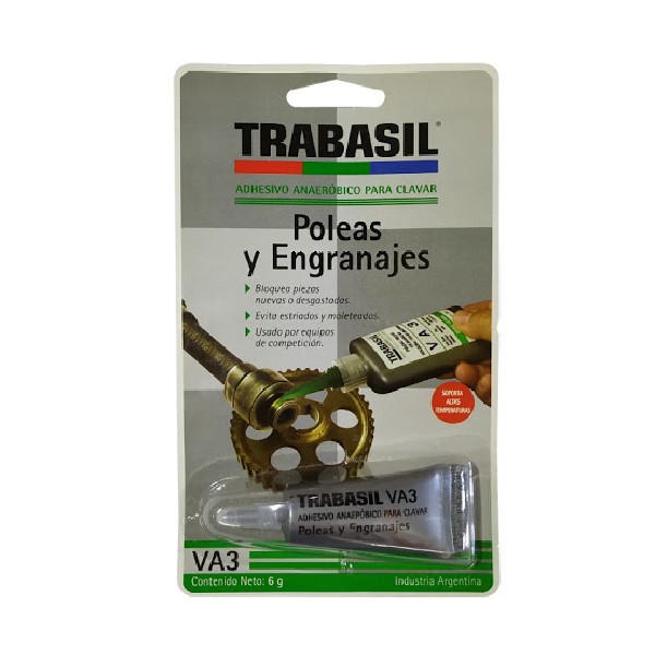 TRABASIL retención piezas cilíndricas VA3 poleas y engranajes SERIE VERDE 6g BLISTER