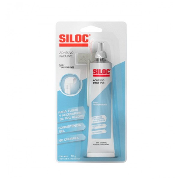 SILOC adhesivo PARA PVC 60g BLISTER