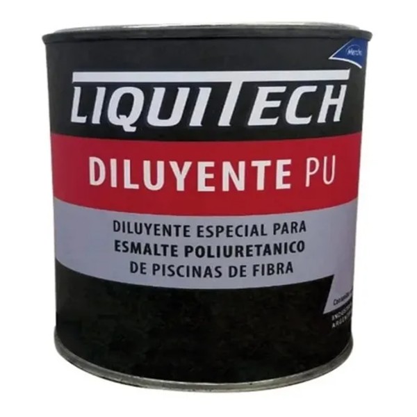 LIQUITECH líquido DILUYENTE poliuretánico KIT PILETAS DE FIBRA x5lts LATA