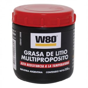 W80 grasa lubricante DE LITIO 250g POTE