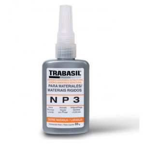 TRABASIL adhesivo estructural NP3 para materiales rígidos SERIE NARANJA 50g POMO