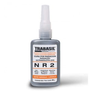 TRABASIL adhesivo estructural NR2 cura por radiación UV SERIE NARANJA 50g POMO