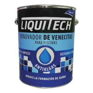 LIQUITECH pintura RENOVADOR DE VENECITAS antialgas antisarro piletas x4lts LATA