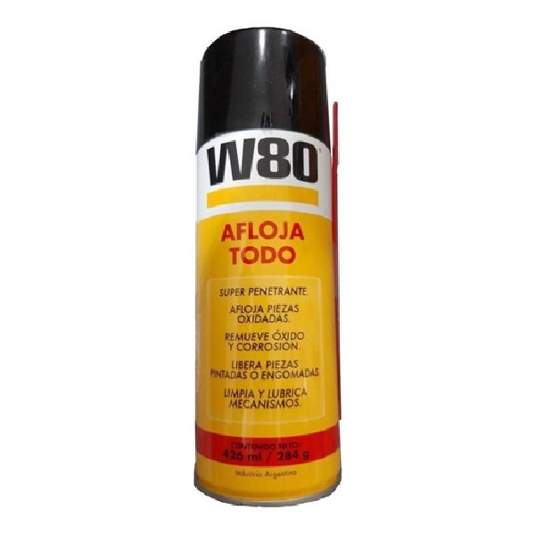 W80 lubricante desoxidante AFLOJA TODO super penetrante 426ml AEROSOL