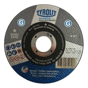 TYROLIT disco corte BASIC ECO aceros y ac. inox 46Q amoladora 180x1.6x22.23mm RECTO FINO